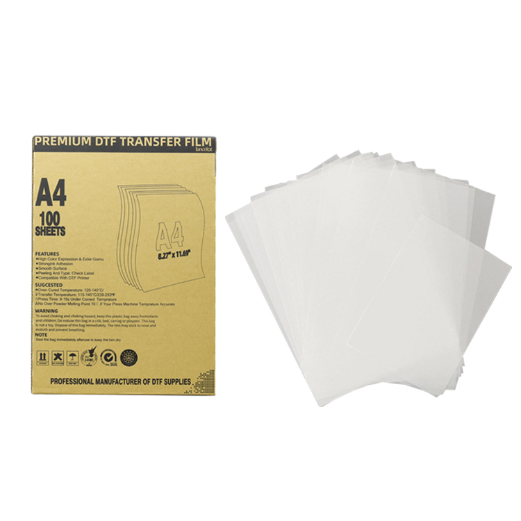 DTF Transfer Film 100 Sheets A3 A4